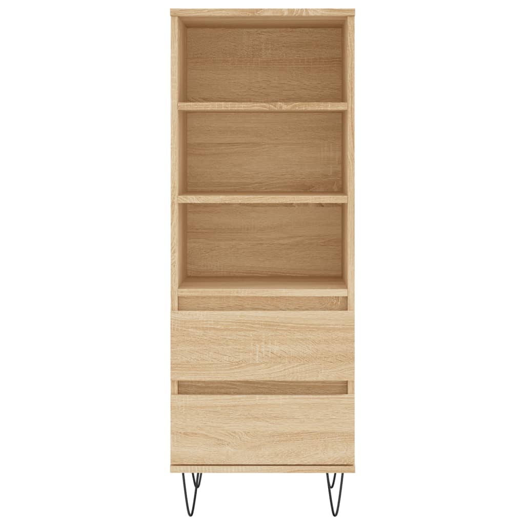 Visoka komoda hrasta sonome 40x36x110 cm od konstruiranog drva