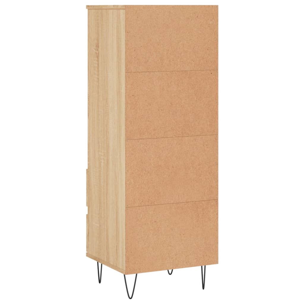Visoka komoda hrasta sonome 40x36x110 cm od konstruiranog drva