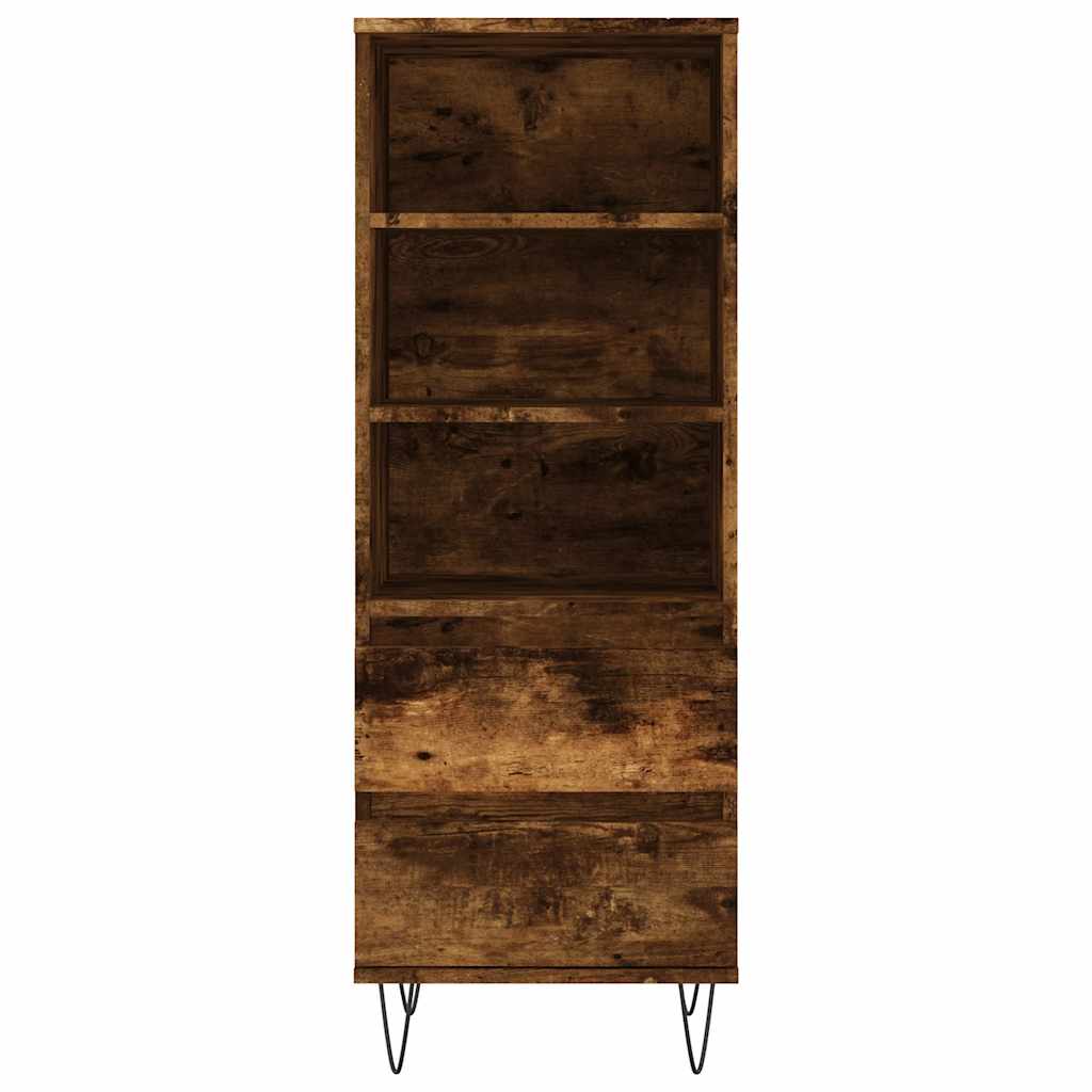 Visoka komoda boja hrasta 40x36x110 cm od konstruiranog drva