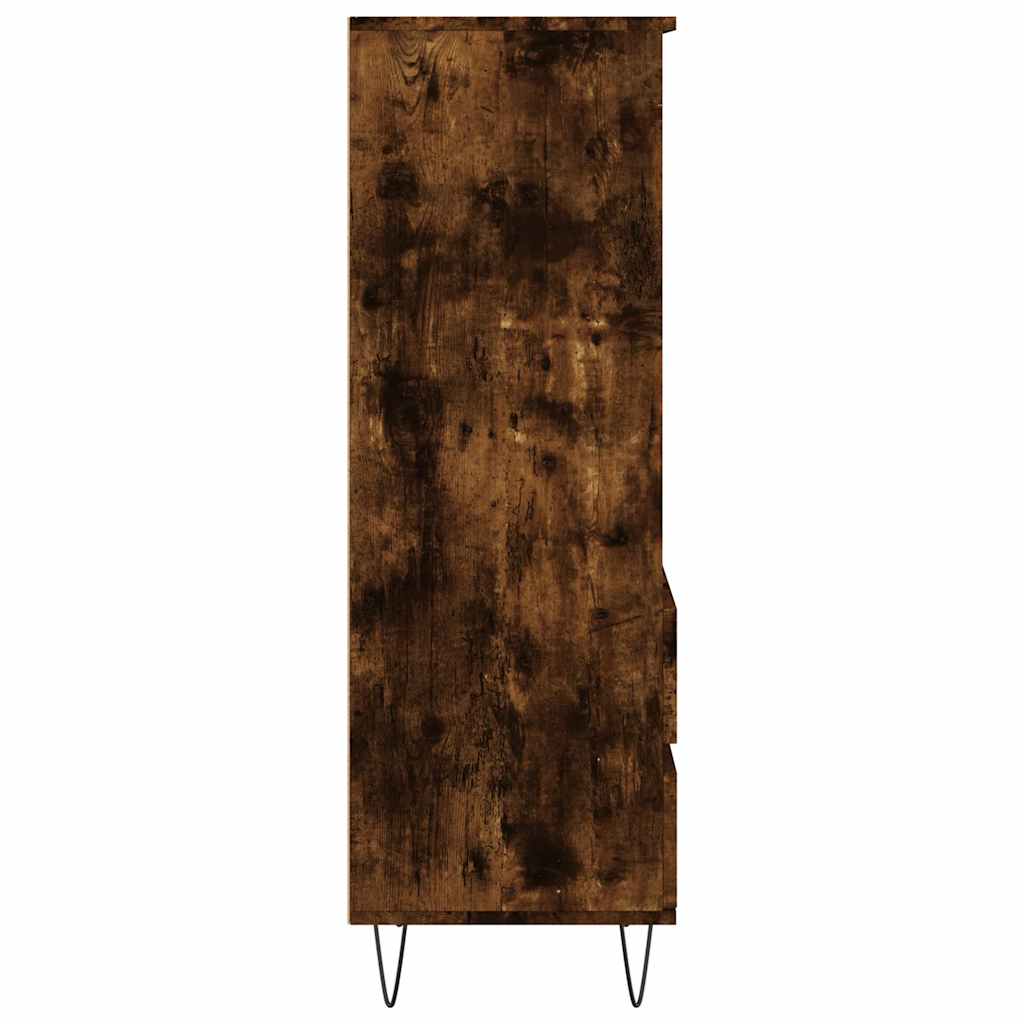 Visoka komoda boja hrasta 40x36x110 cm od konstruiranog drva