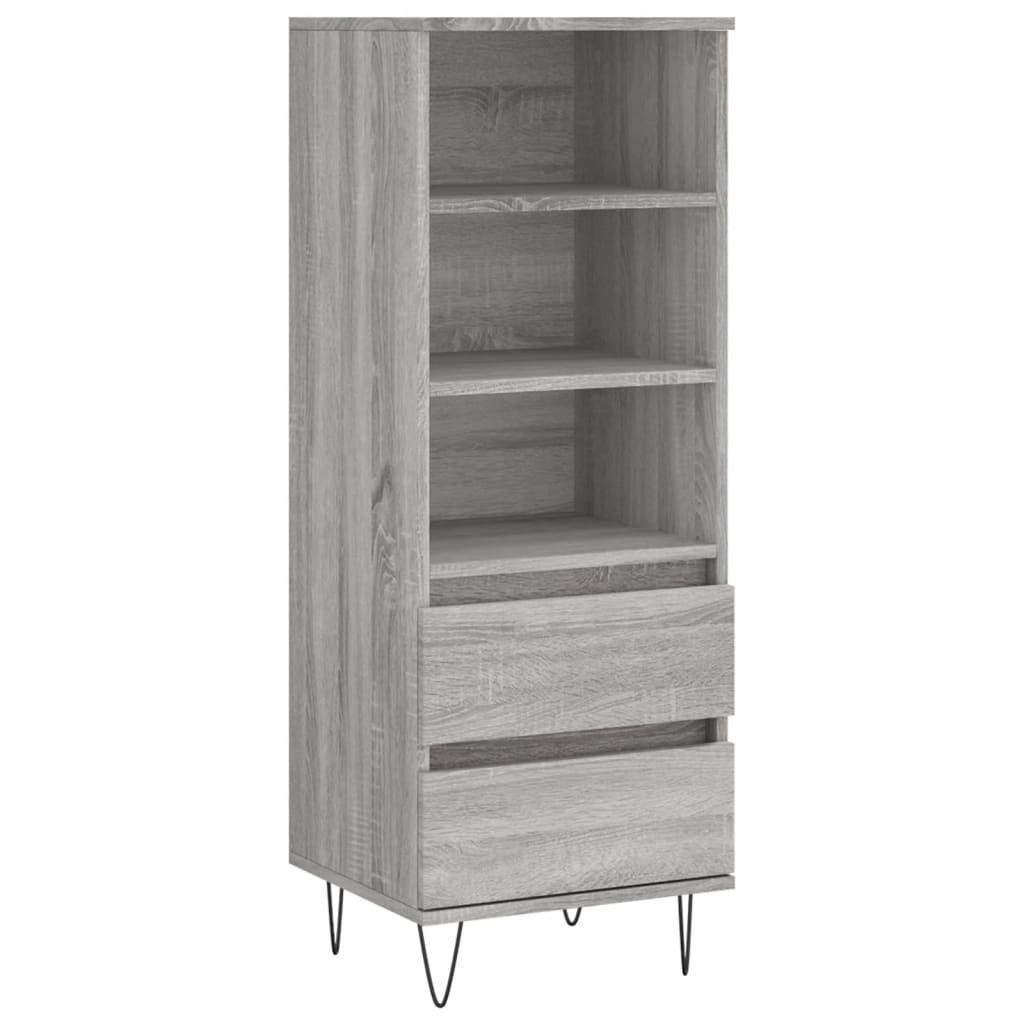 Visoka komoda boja hrasta 40x36x110 cm od konstruiranog drva