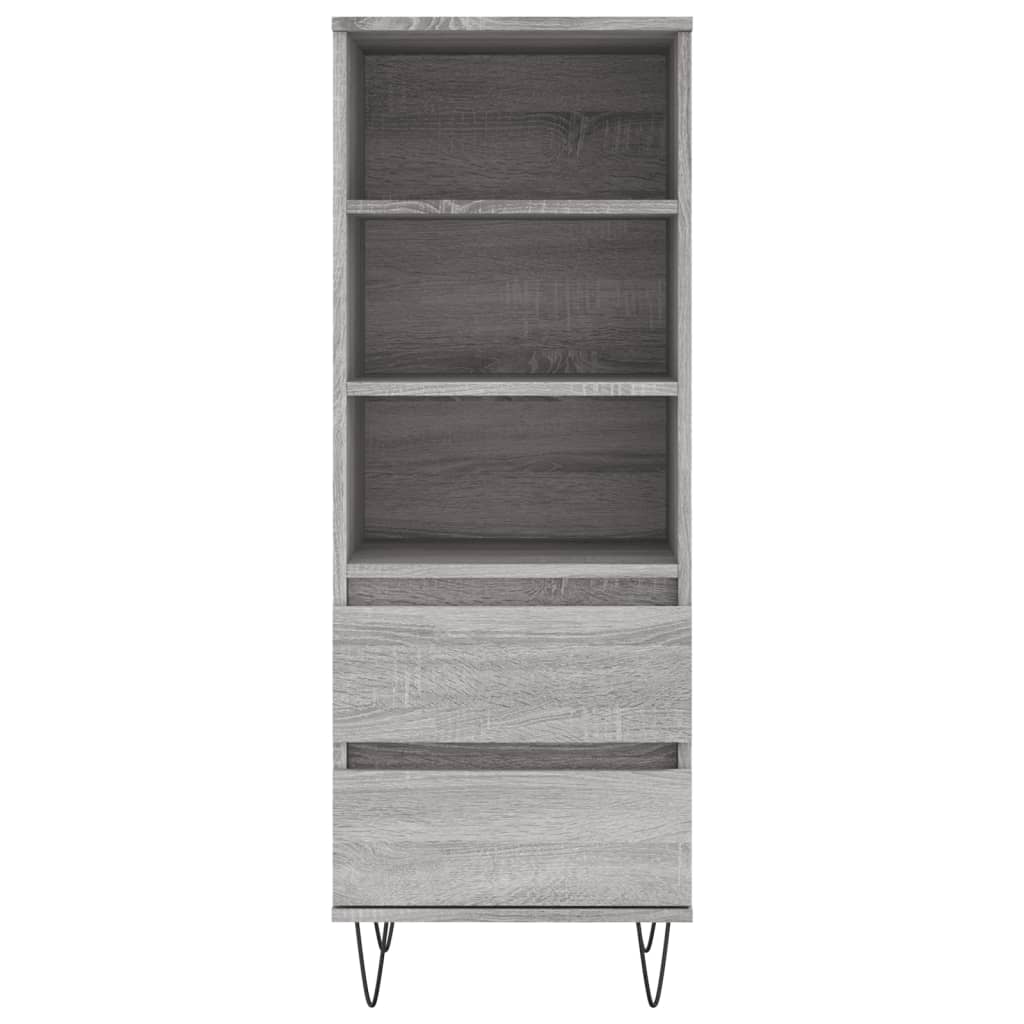 Visoka komoda boja hrasta 40x36x110 cm od konstruiranog drva