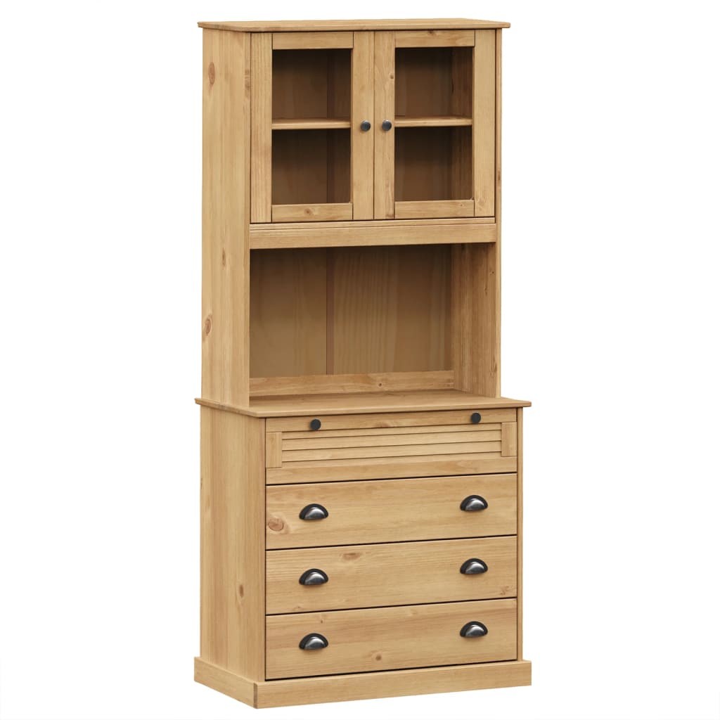 Visoka komoda VIGO 80 x 40 x 176 cm od masivne borovine