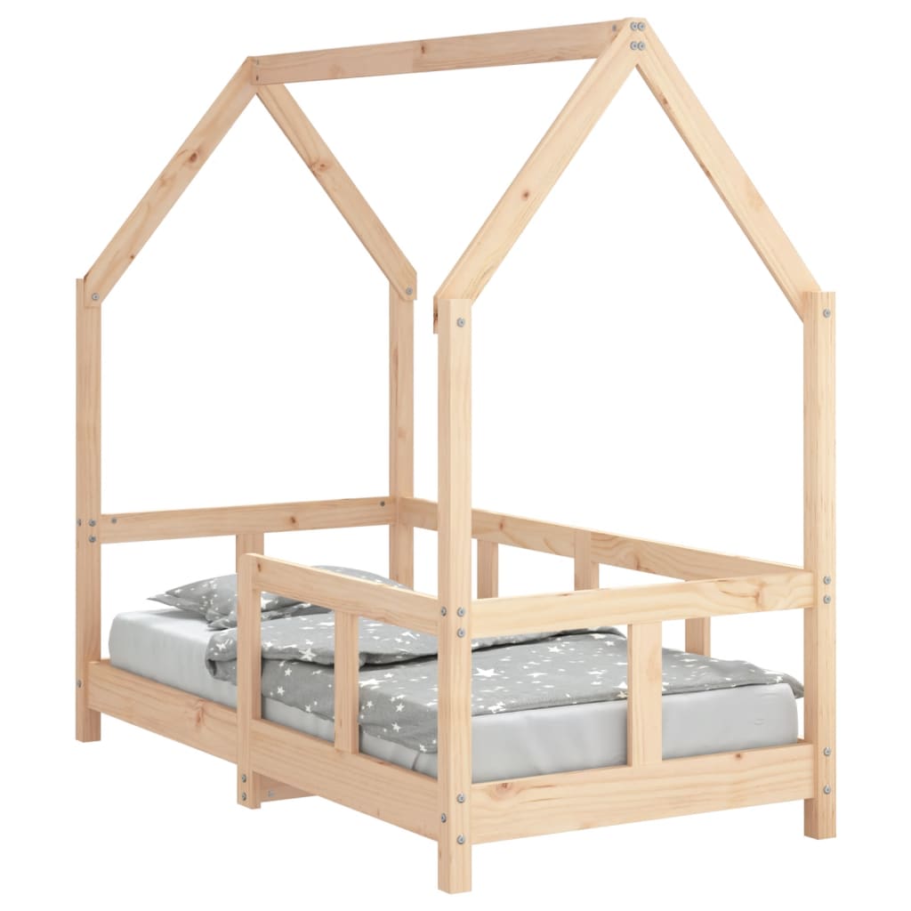 Okvir za dječji krevet 70 x 140 cm od masivne borovine