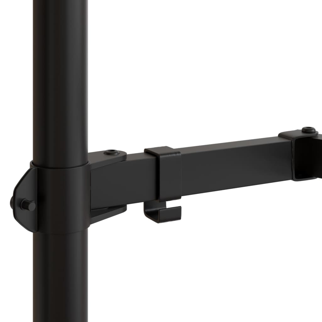 Nosač za monitor crni čelični VESA 75/100 mm