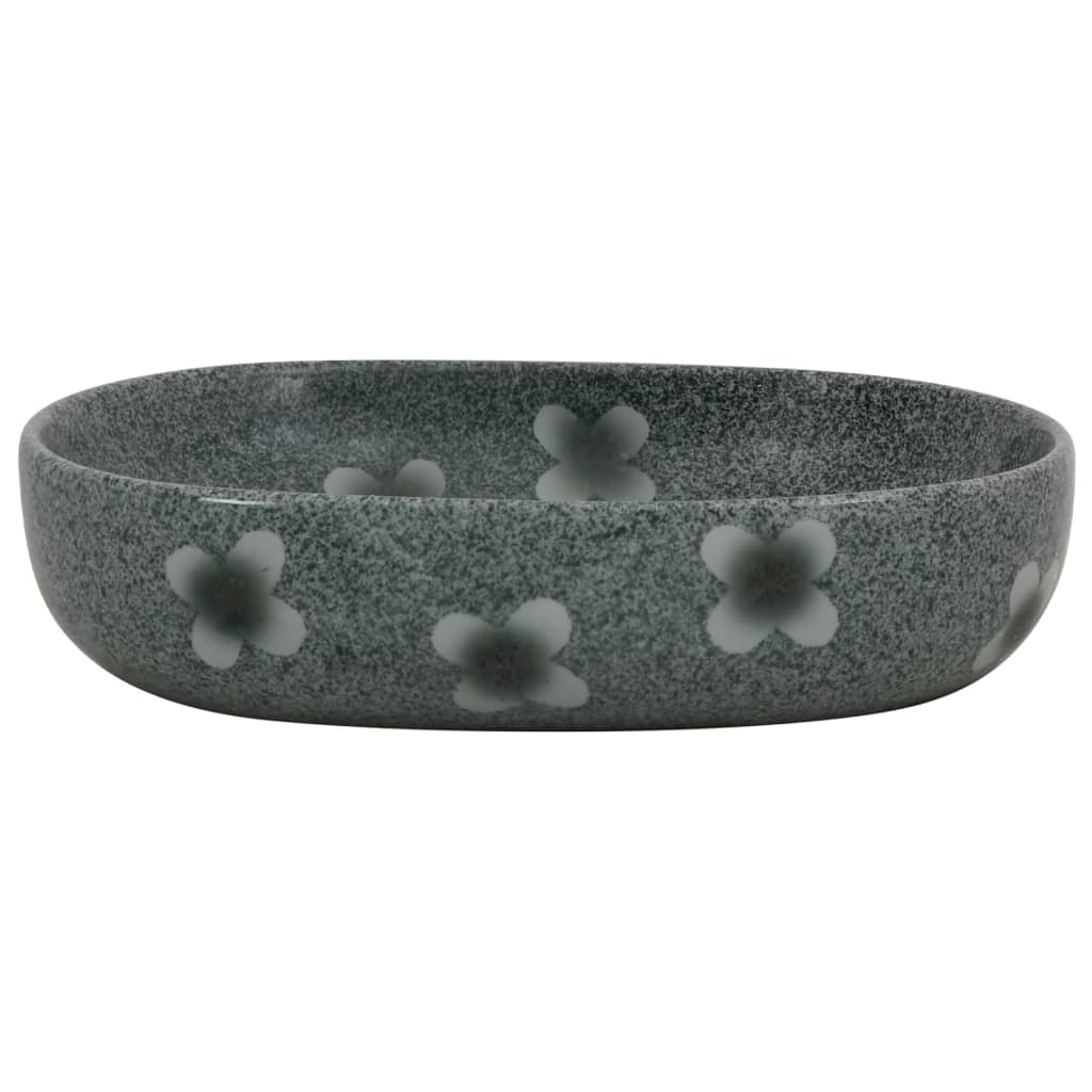 Nadgradni umivaonik plavi ovalni 59 x 40 x 14 cm keramički