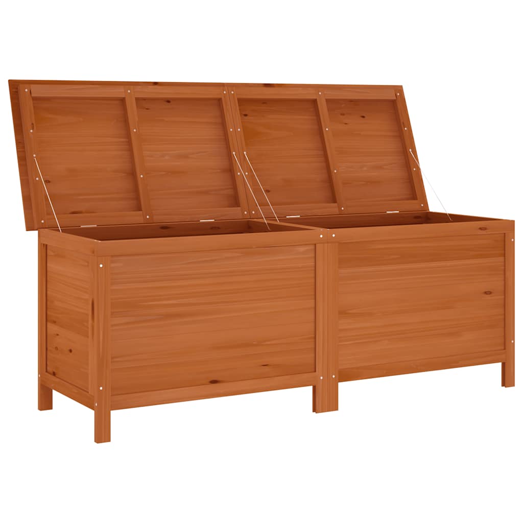 Vrtna kutija za pohranu smeđa 150x50x56,5 cm masivna jelovina