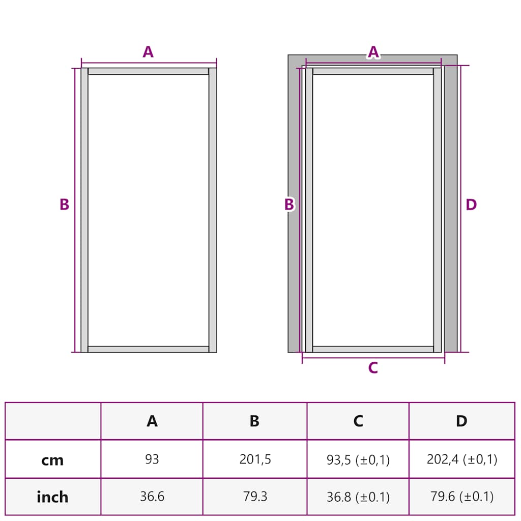 Sobna vrata tanka crna 93x201,5 cm kaljeno staklo i aluminij