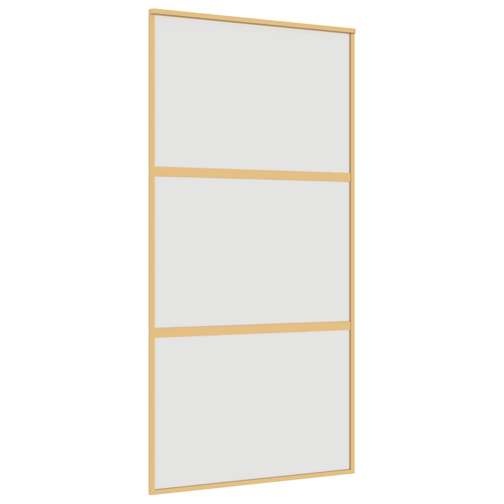 Klizna vrata zlatna 102,5x205 cm matirano staklo ESG i aluminij