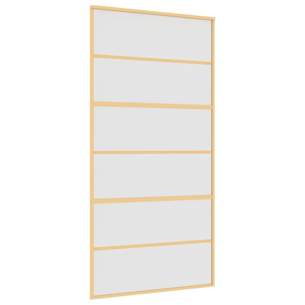 Klizna vrata zlatna 102,5x205 cm matirano staklo ESG i aluminij