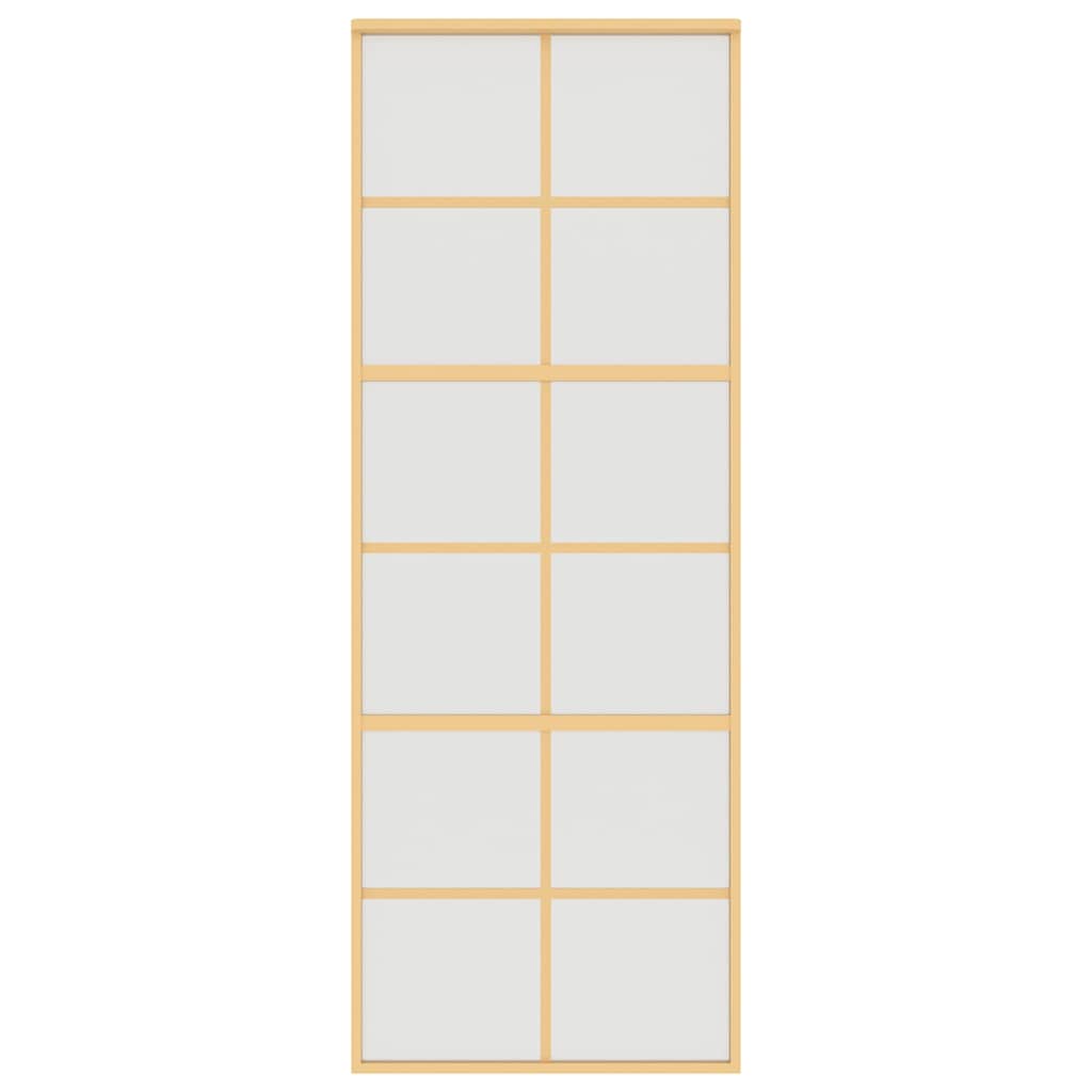 Klizna vrata zlatna 76x205 cm matirano staklo ESG i aluminij
