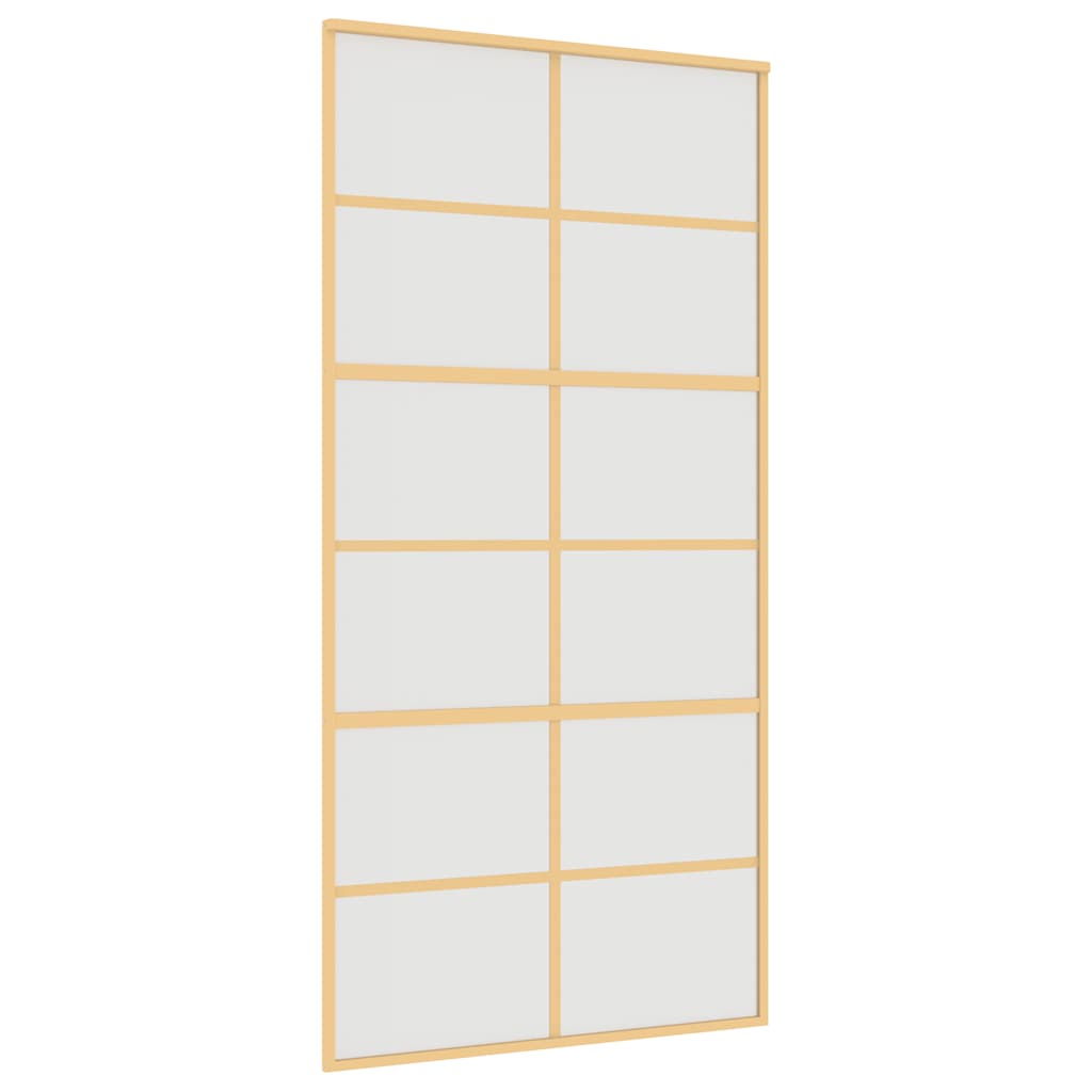 Klizna vrata zlatna 102,5x205 cm matirano staklo ESG i aluminij