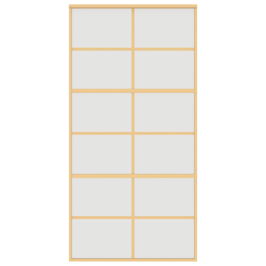 Klizna vrata zlatna 102,5x205 cm matirano staklo ESG i aluminij