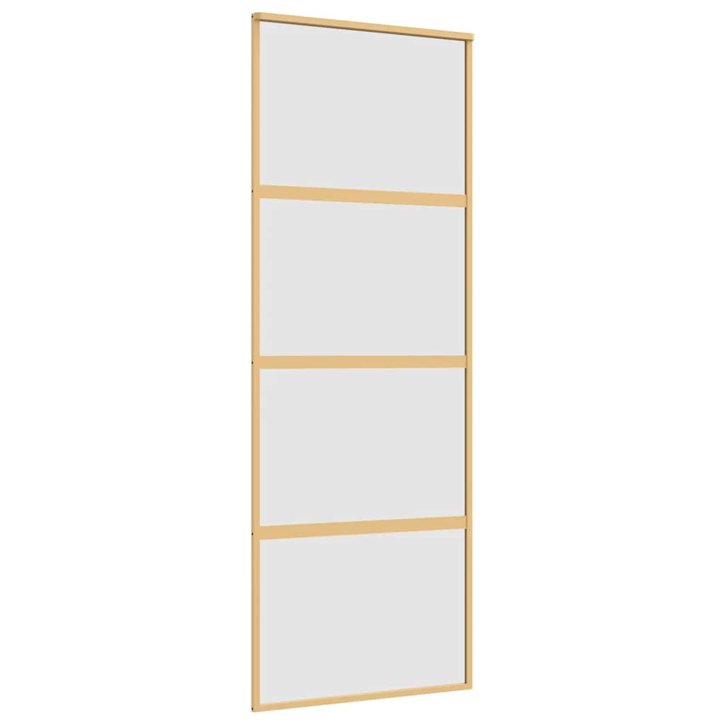 Klizna vrata zlatna 76x205 cm matirano staklo ESG i aluminij