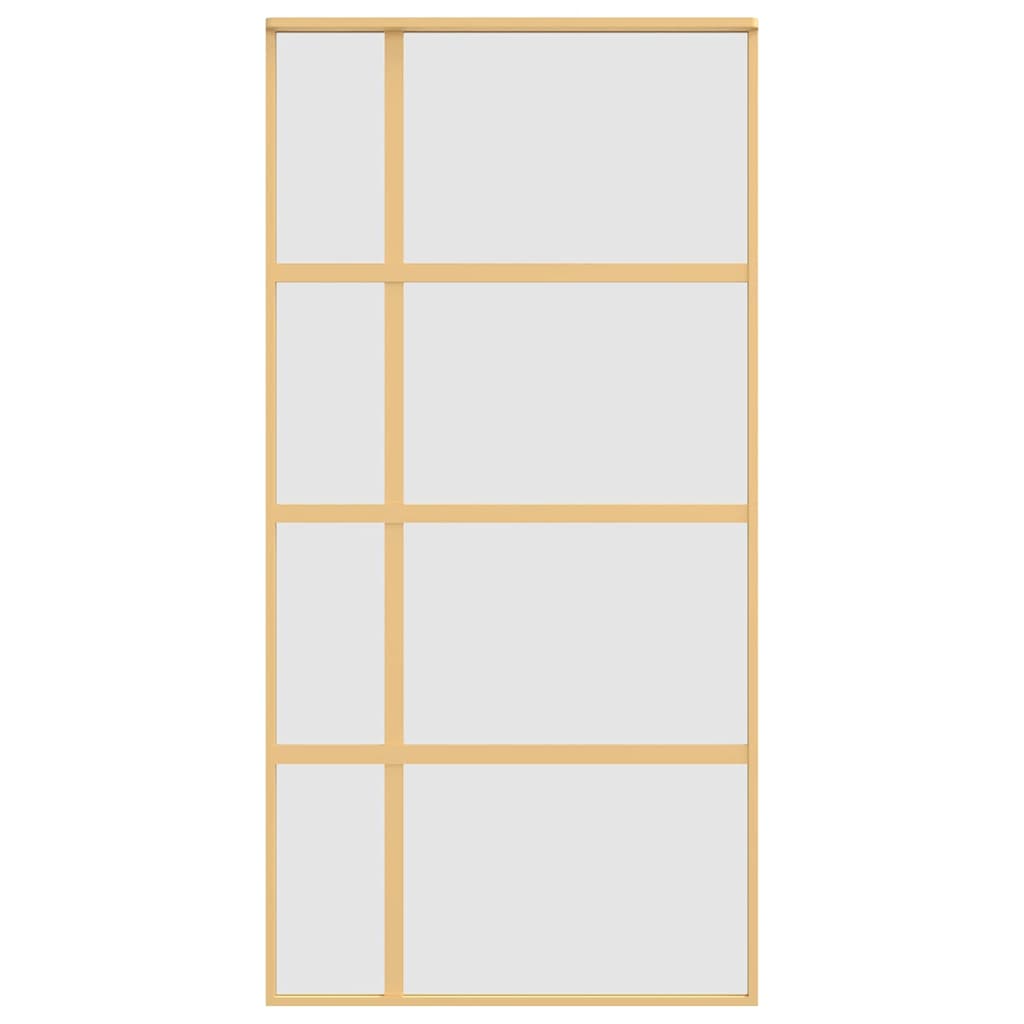 Klizna vrata zlatna 102,5x205 cm matirano staklo ESG i aluminij