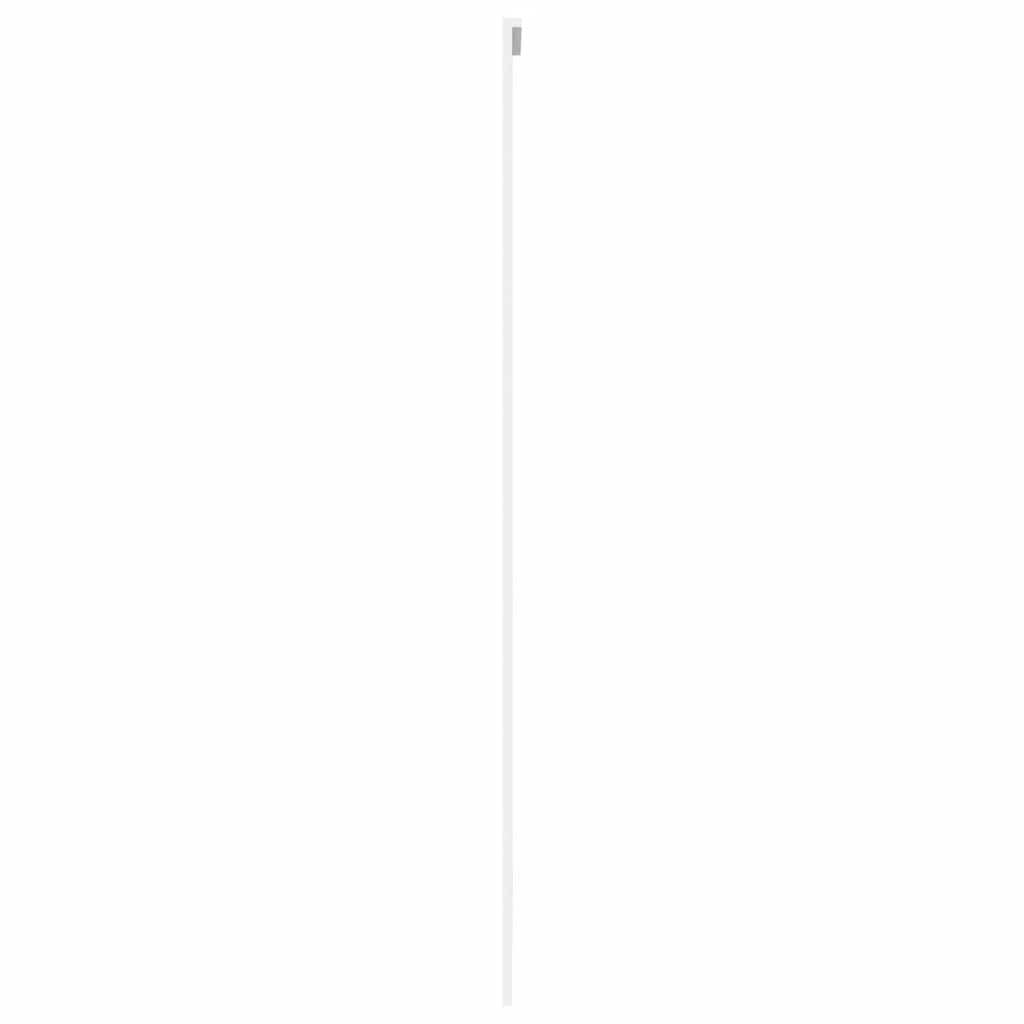 Klizna vrata bijela 102,5x205 cm od kaljenog stakla i aluminija