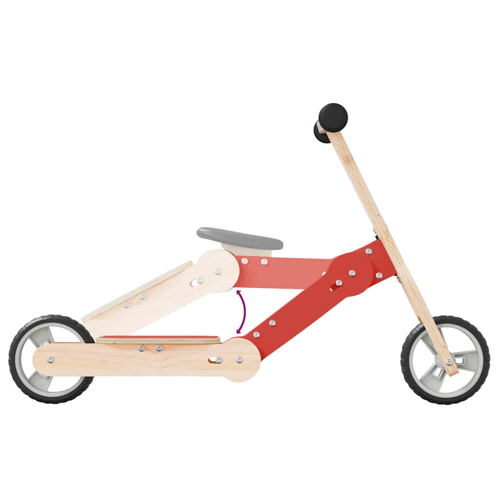 Dječji romobil 2-u-1 crveni