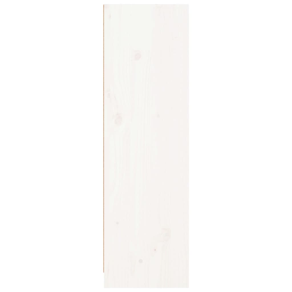 Regal za knjige bijeli 70 x 33 x 110 cm od masivne borovine