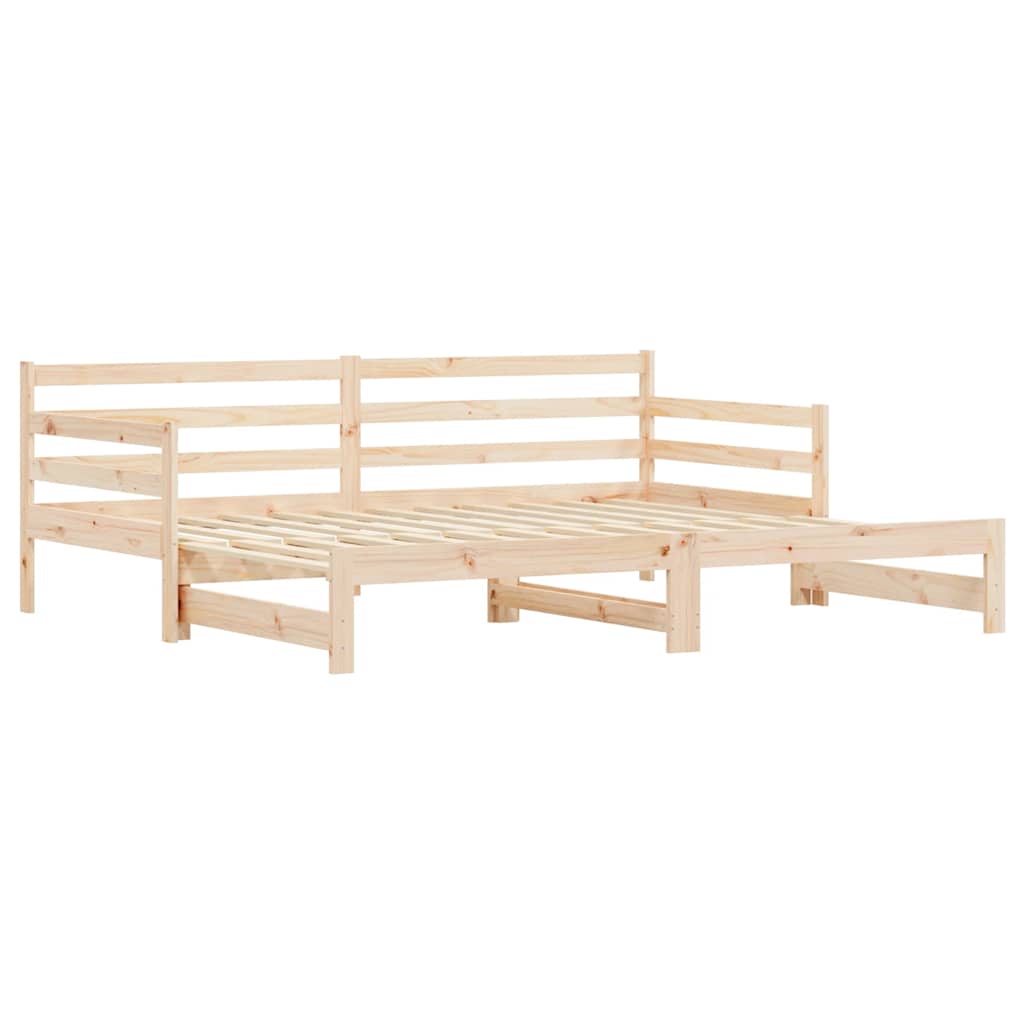 Dnevni krevet na razvlačenje 90 x 200 cm od masivne borovine