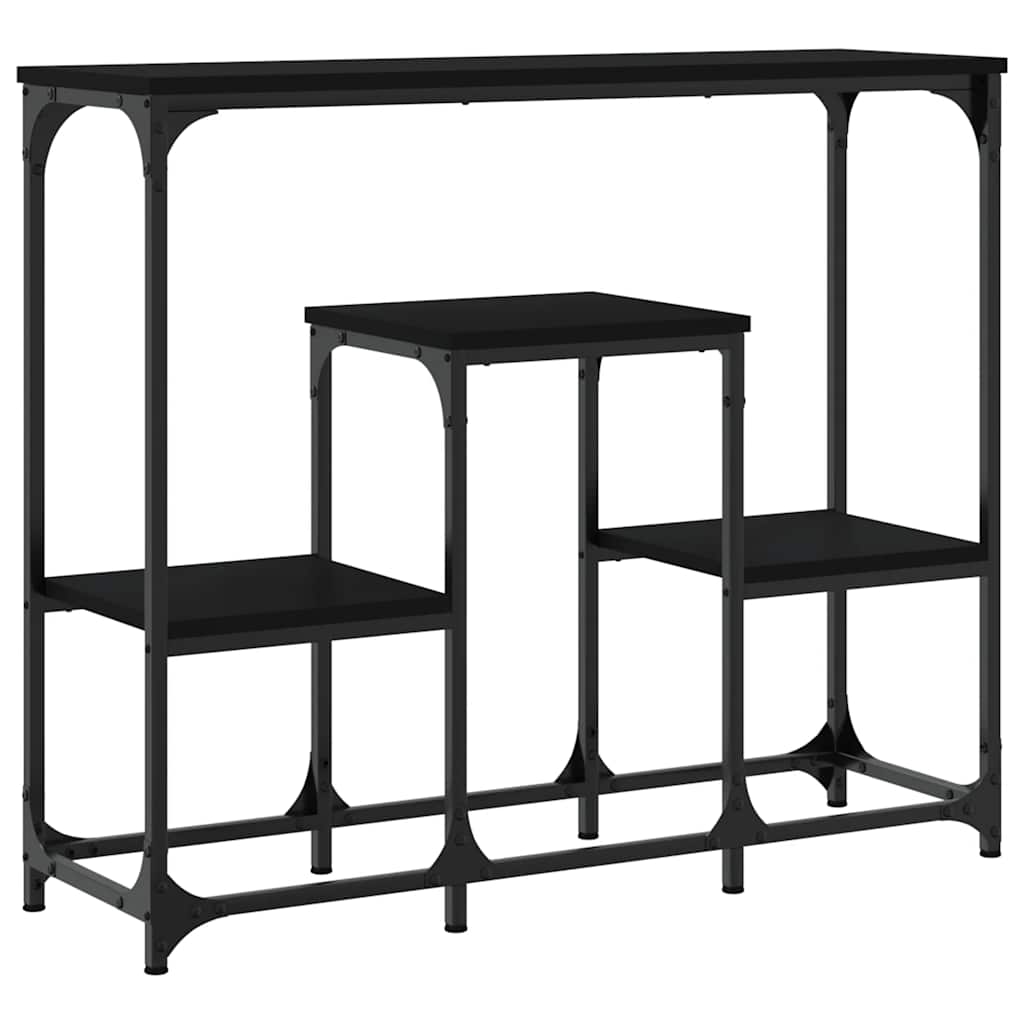 Konzolni stol crni 89,5 x 28 x 76 cm od konstruiranog drva