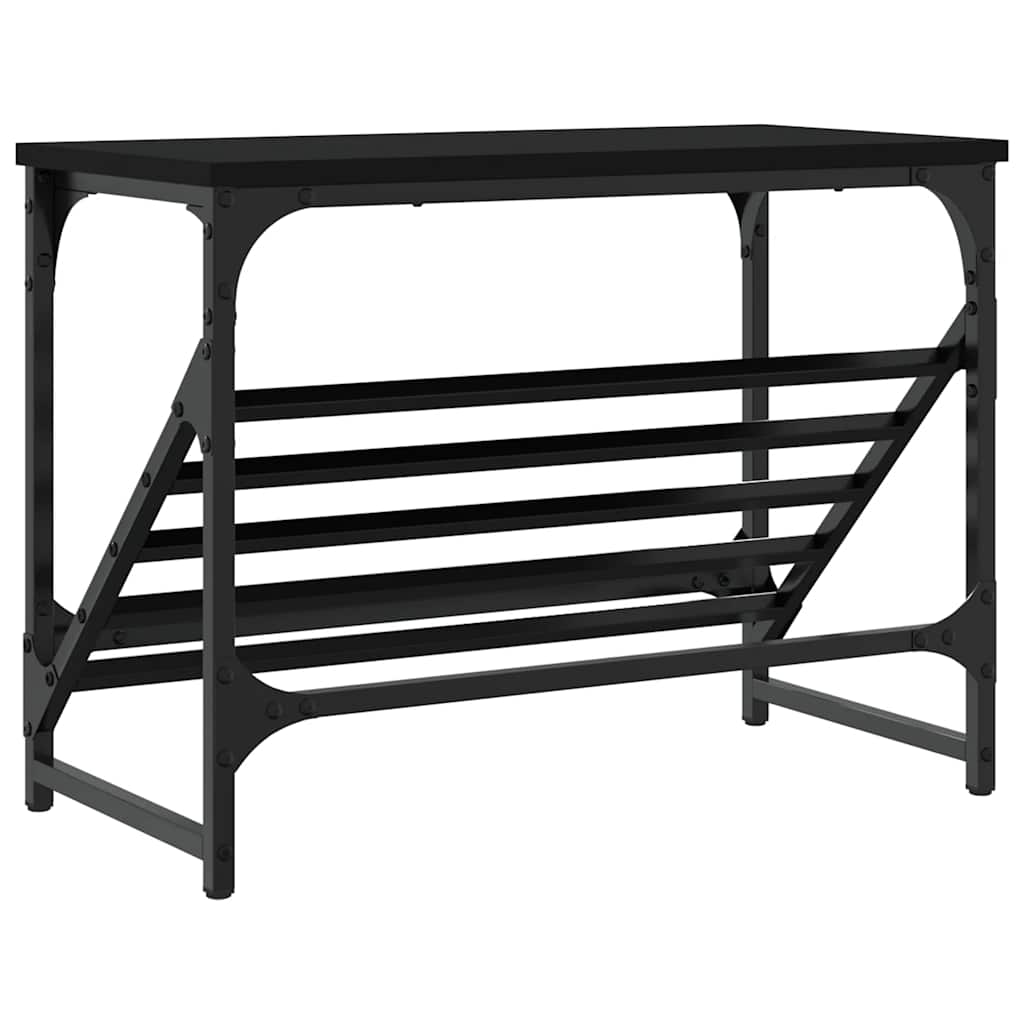 Stalak za cipele crni 60x30x45 cm od konstruiranog drva