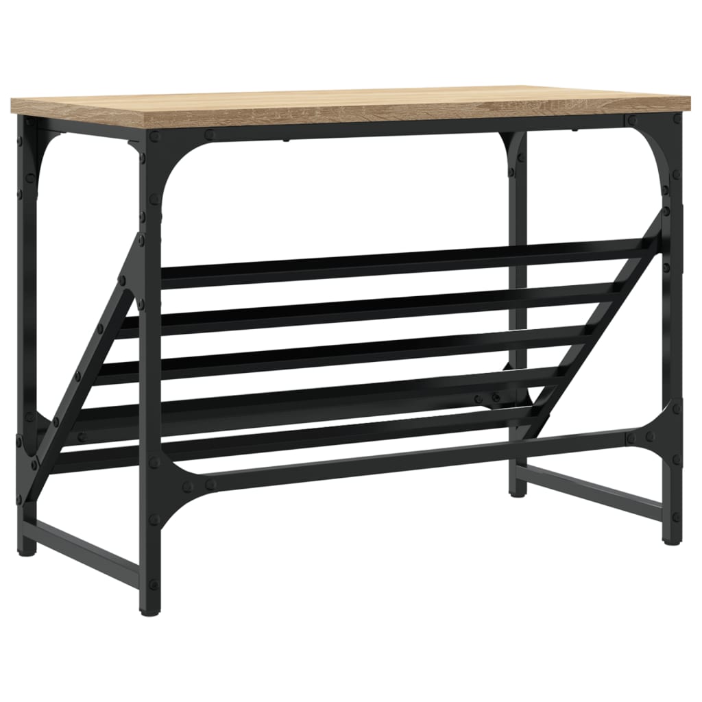 Stalak za cipele boja hrasta 60x30x45 cm konstruirano drvo