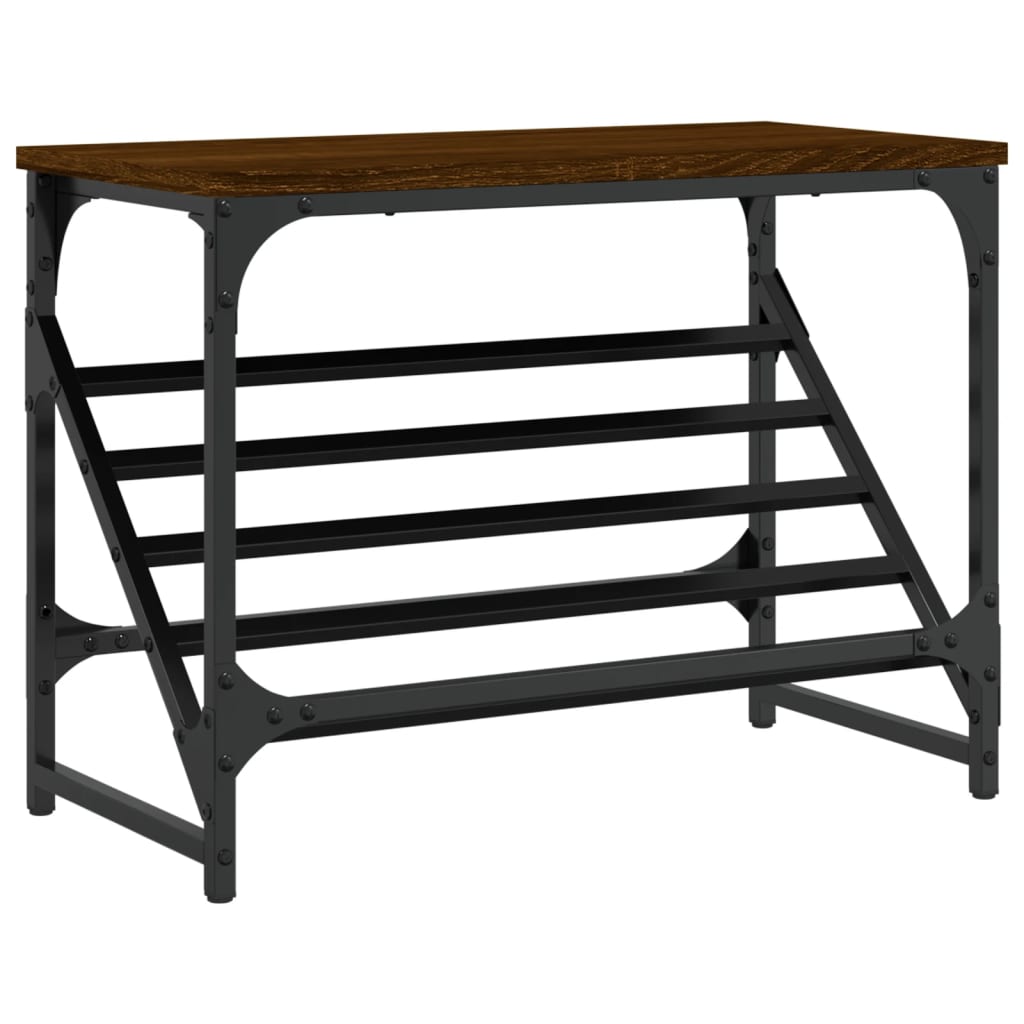 Stalak za cipele boja hrasta 60 x 30 x 45 cm konstruirano drvo