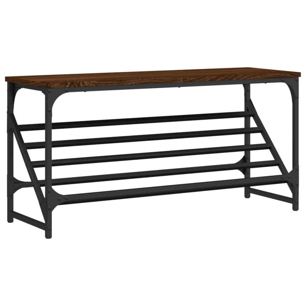 Stalak za cipele boja hrasta 90 x 30 x 45 cm konstruirano drvo
