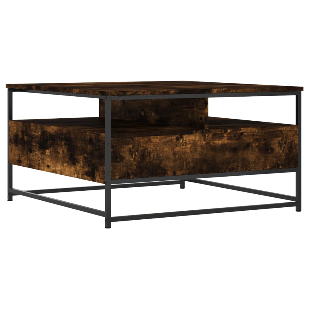 Stolić za kavu boja hrasta 80 x 80 x 45 cm konstruirano drvo