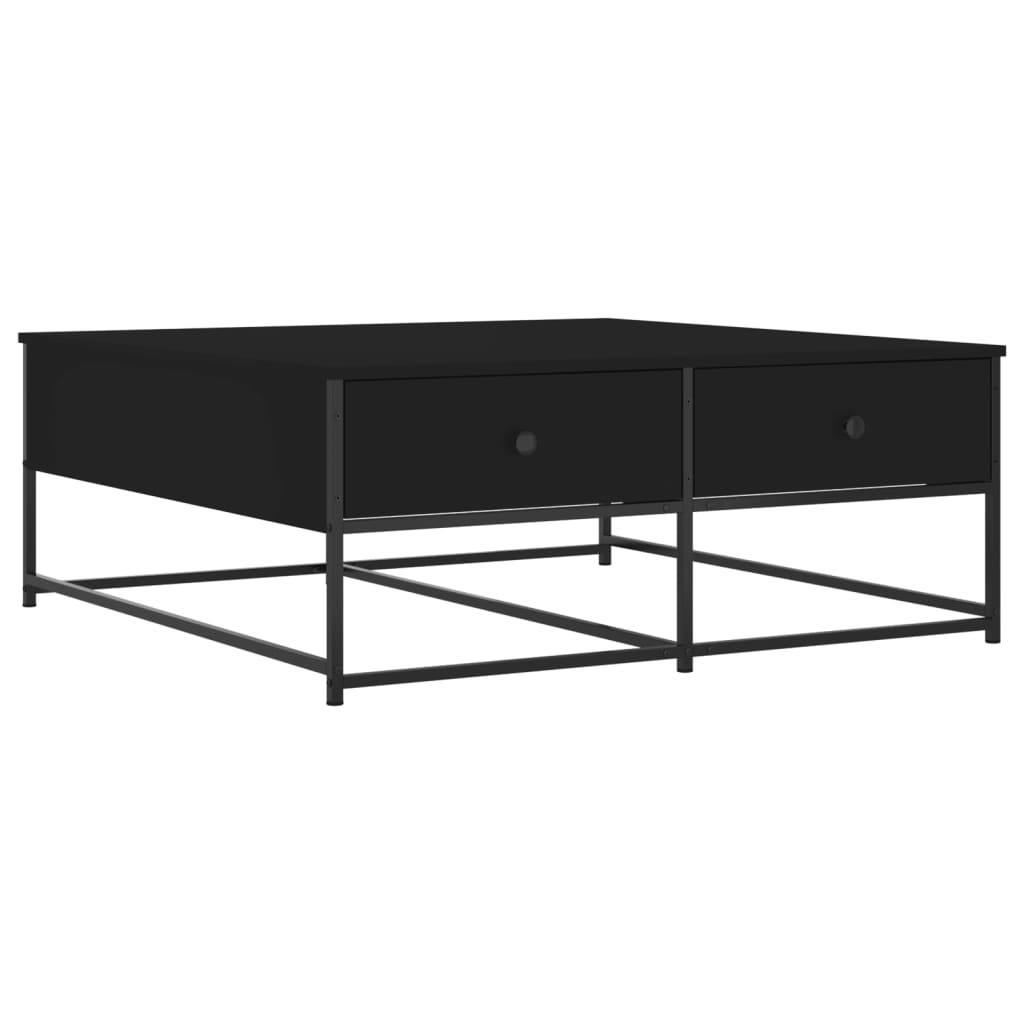 Stolić za kavu crni 100x99x40 cm od konstruiranog drva
