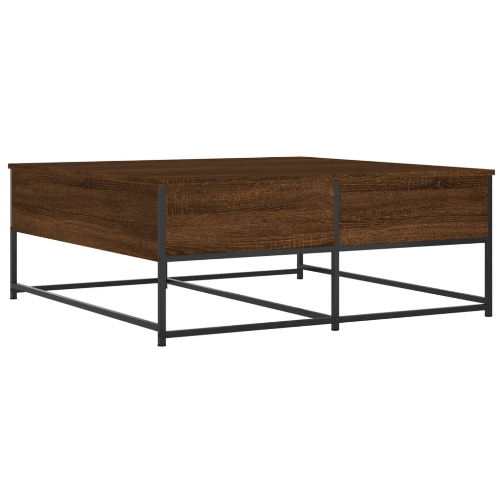 Stolić za kavu smeđa boja hrasta 100x99x40 cm konstruirano drvo