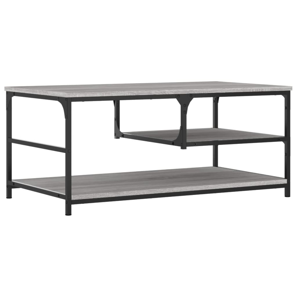 Stolić za kavu boja sivog hrasta 90x49x40 cm konstruirano drvo