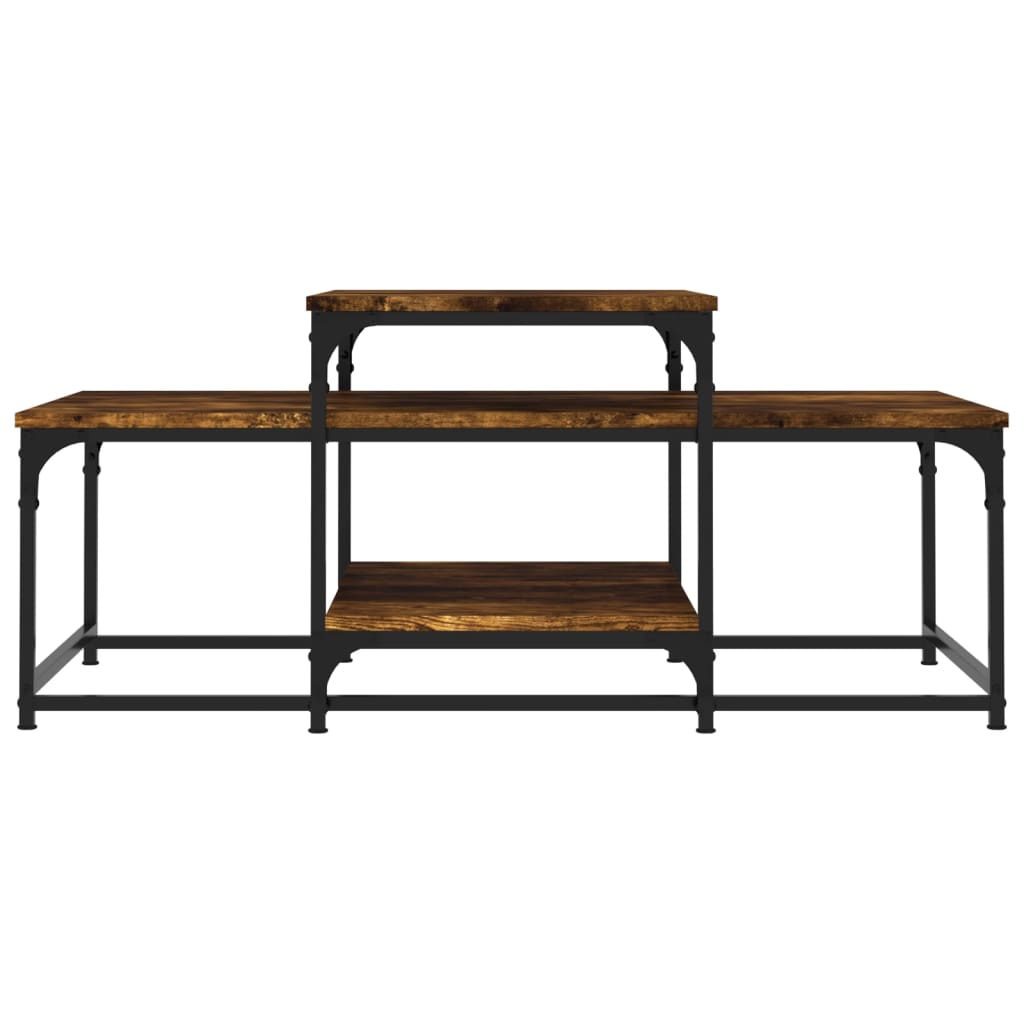 Stolić za kavu boja hrasta 102x60x45 cm konstruirano drvo