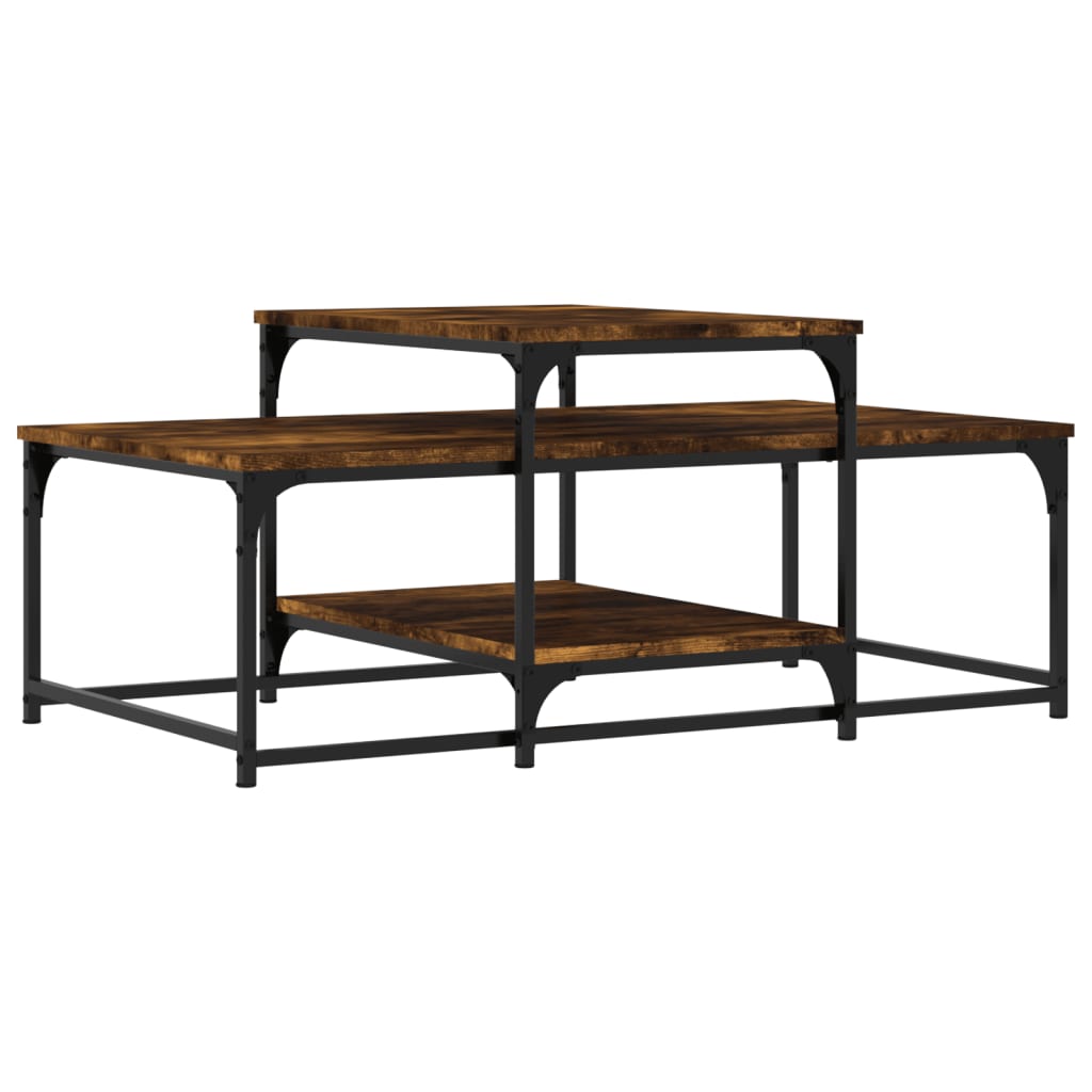 Stolić za kavu boja hrasta 102x60x45 cm konstruirano drvo
