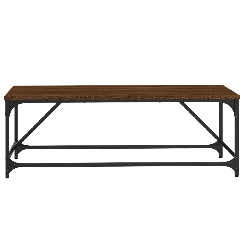 Stolić za kavu smeđa boja hrasta 100x50x35 cm konstruirano drvo