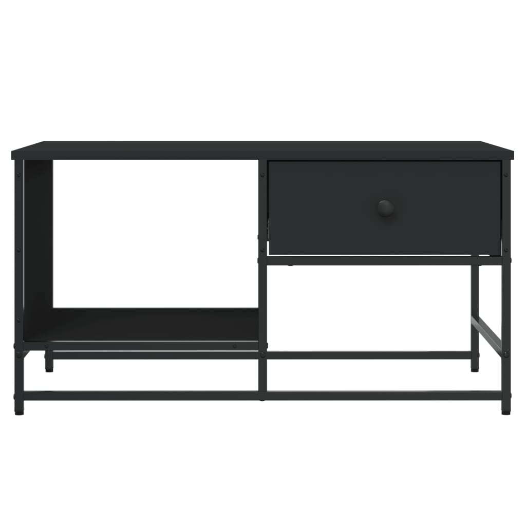Stolić za kavu crni 85,5x51x45 cm od konstruiranog drva