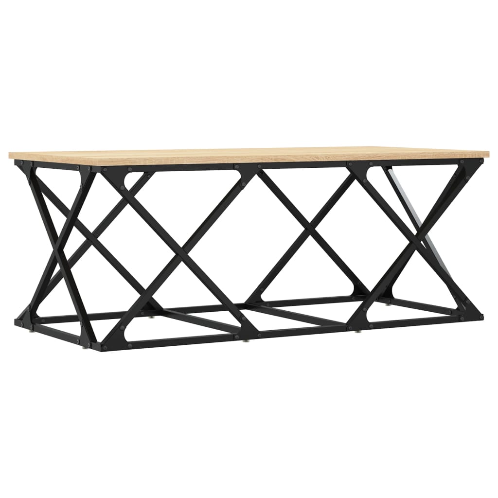 Stolić za kavu boja hrasta 100 x 49 x 40 cm konstruirano drvo