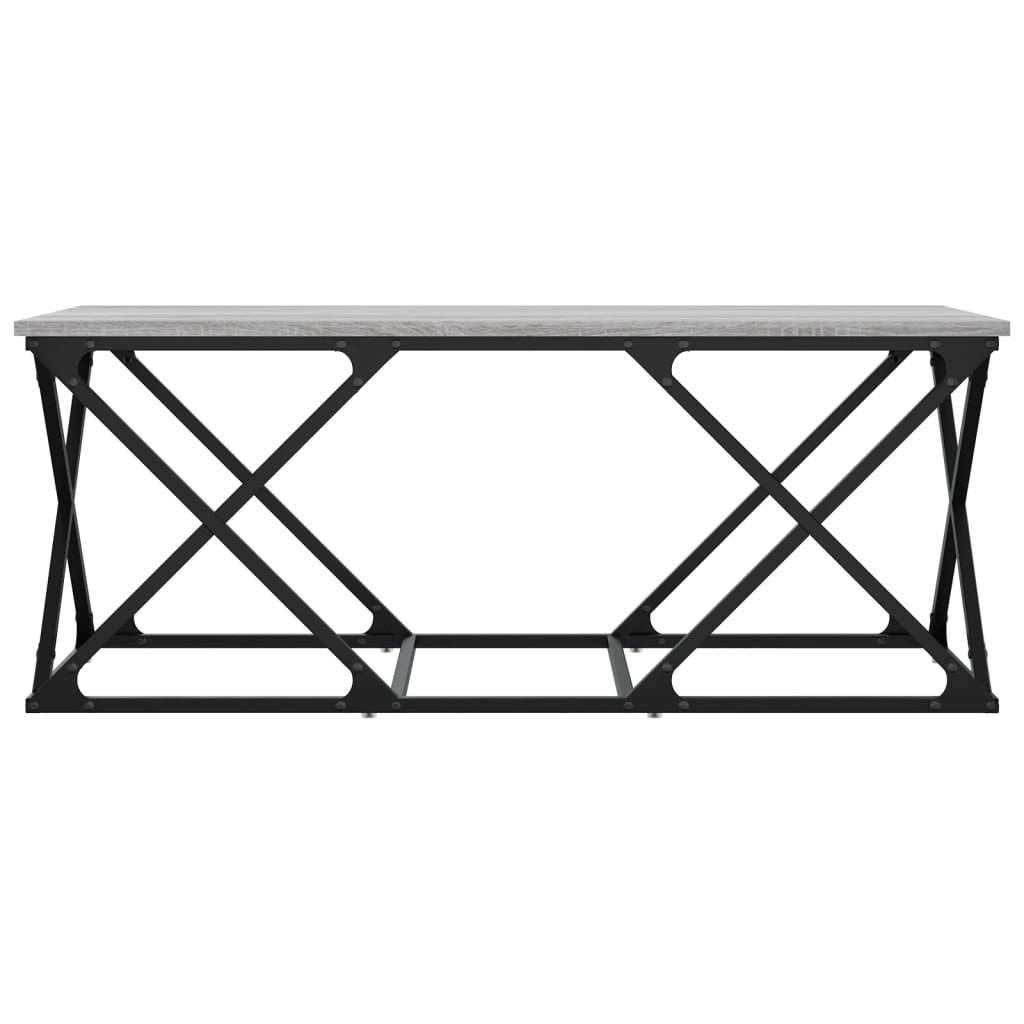 Stolić za kavu boja sivog hrasta 100x49x40 cm konstruirano drvo