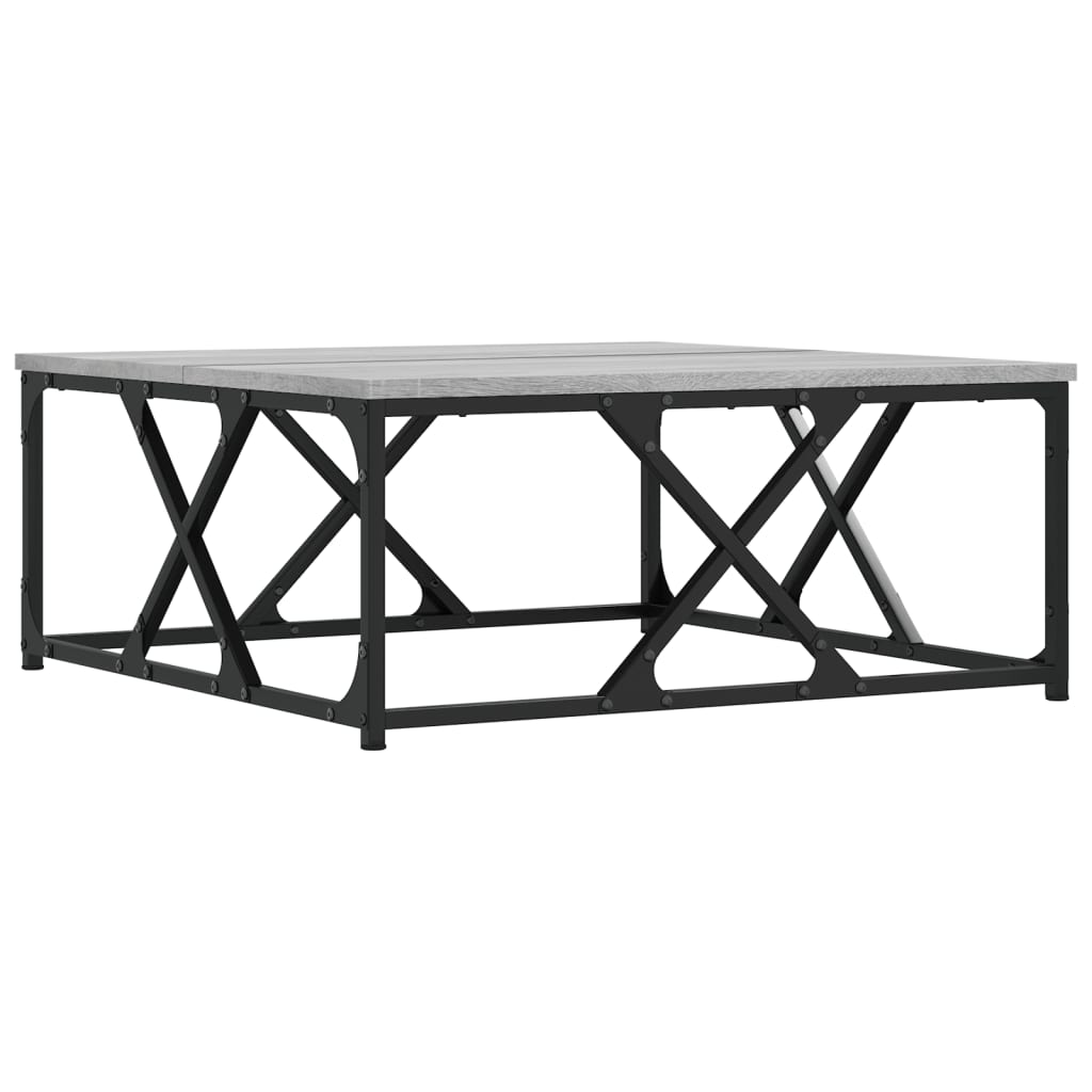 Stolić za kavu boja sivog hrasta 70x70x30 cm konstruirano drvo