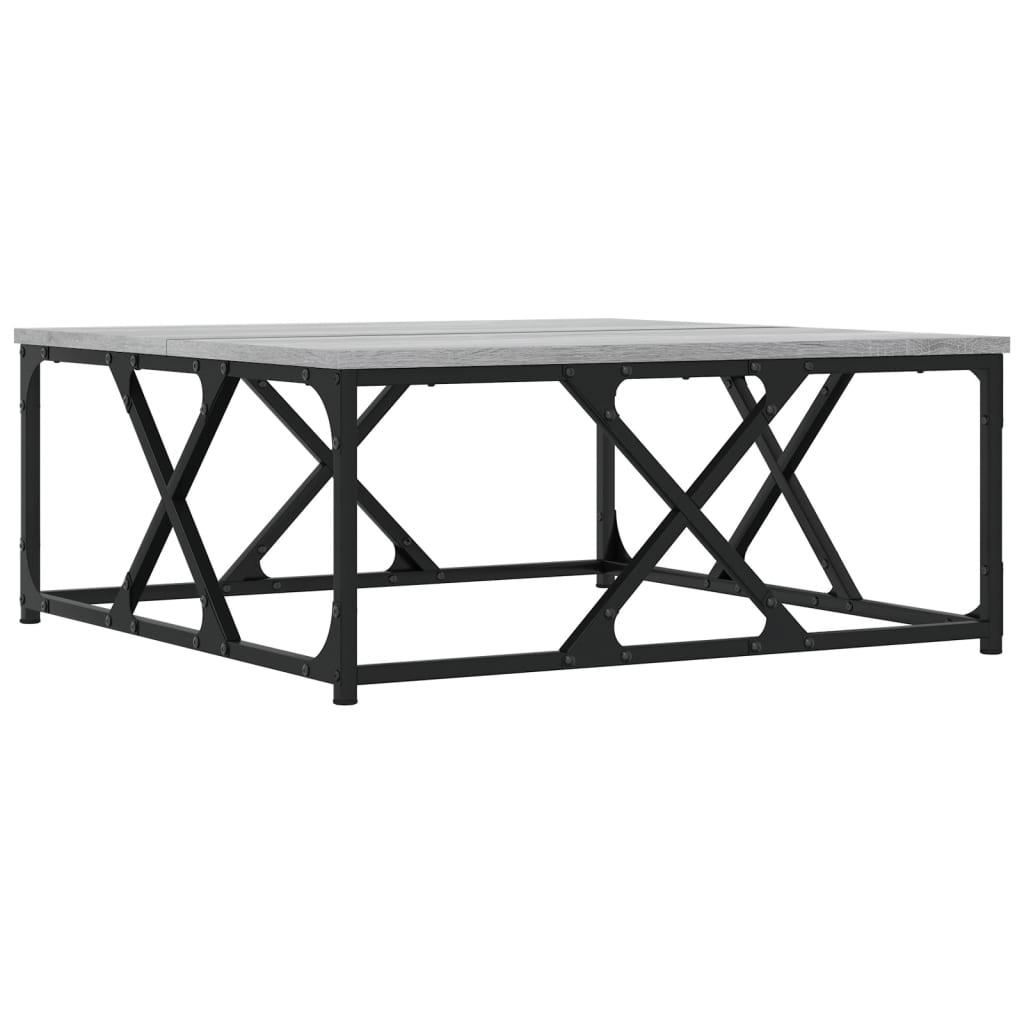 Stolić za kavu boja sivog hrasta 70x70x30 cm konstruirano drvo