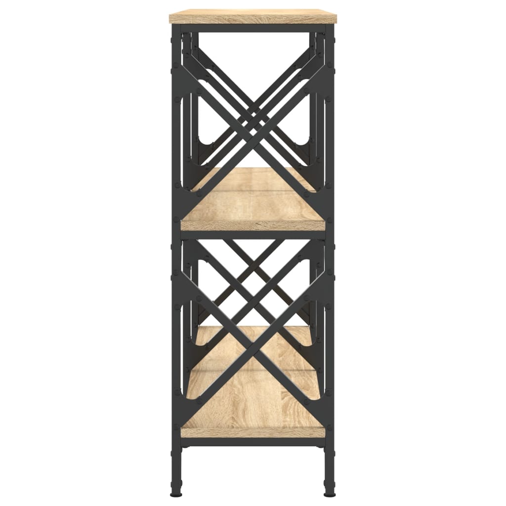 Konzolni stol boja hrasta 100 x 28 x 80,5 cm konstruirano drvo