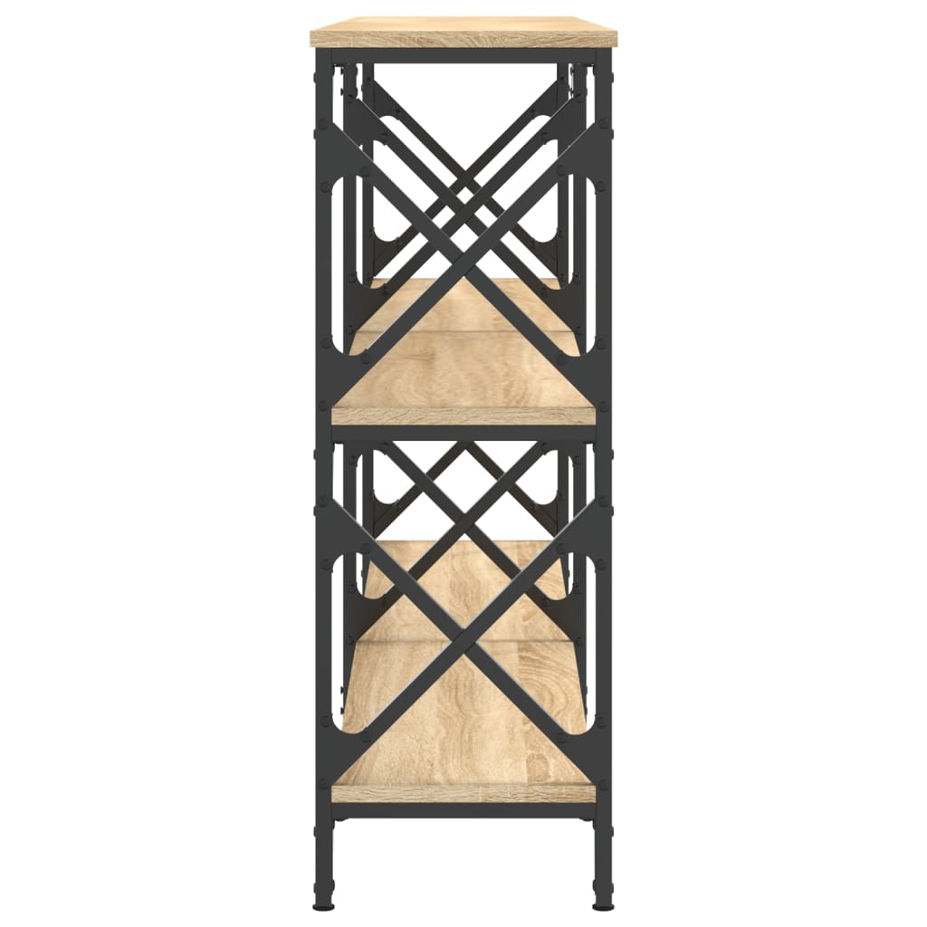 Konzolni stol boja hrasta 156x28x80,5 cm konstruirano drvo