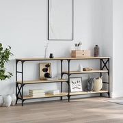 Konzolni stol boja hrasta 180x29x76,5 cm konstruirano drvo
