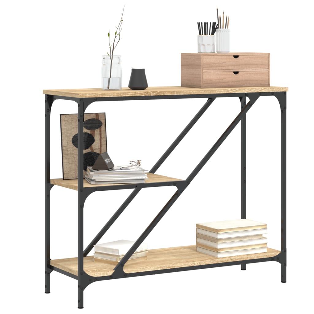 Konzolni stol boja hrasta sonome 88,5x30x75cm konstruirano drvo