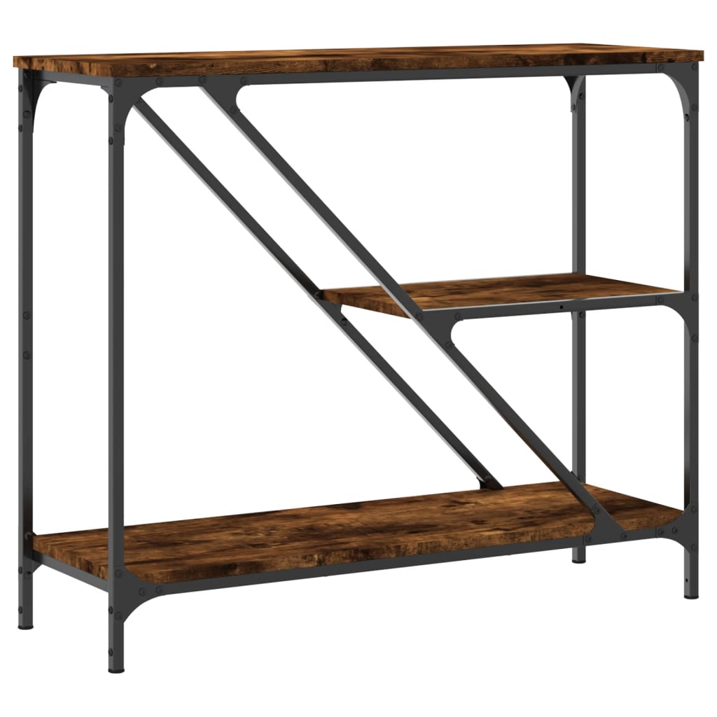 Konzolni stol boja hrasta 88,5x30x75 cm konstruirano drvo