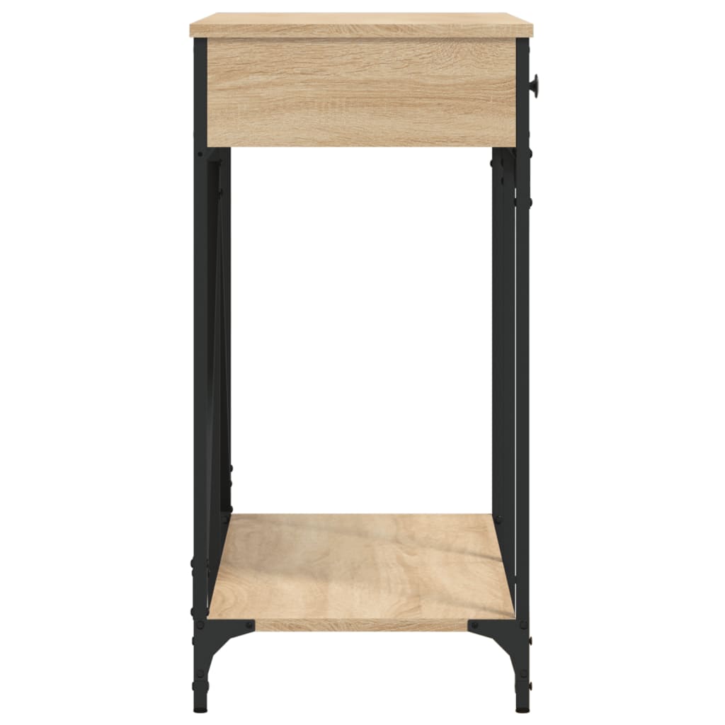 Konzolni stol boja hrasta 100 x 39 x 78,5 cm konstruirano drvo
