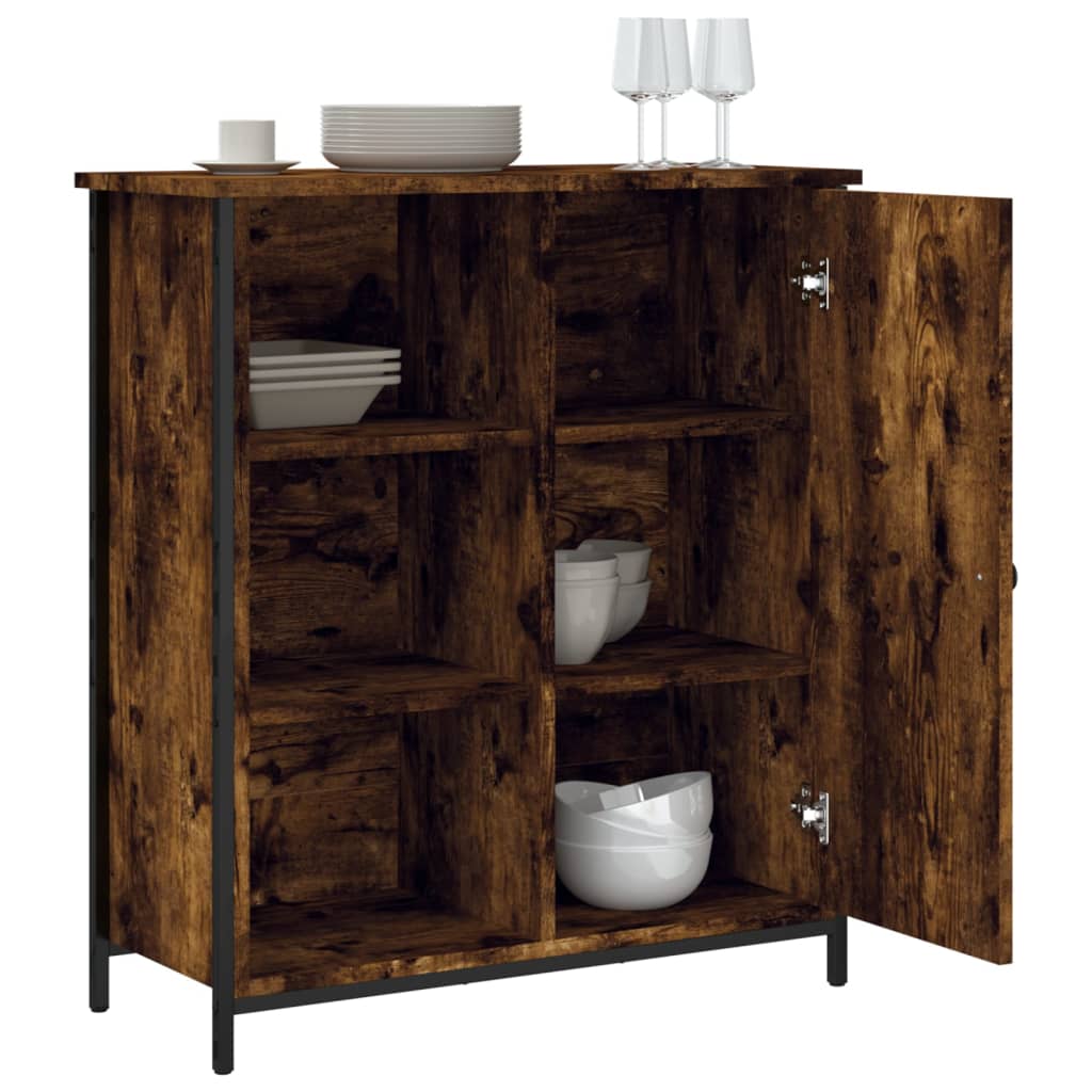 Komoda boja dimljenog hrasta 70 x 30 x 80 cm konstruirano drvo