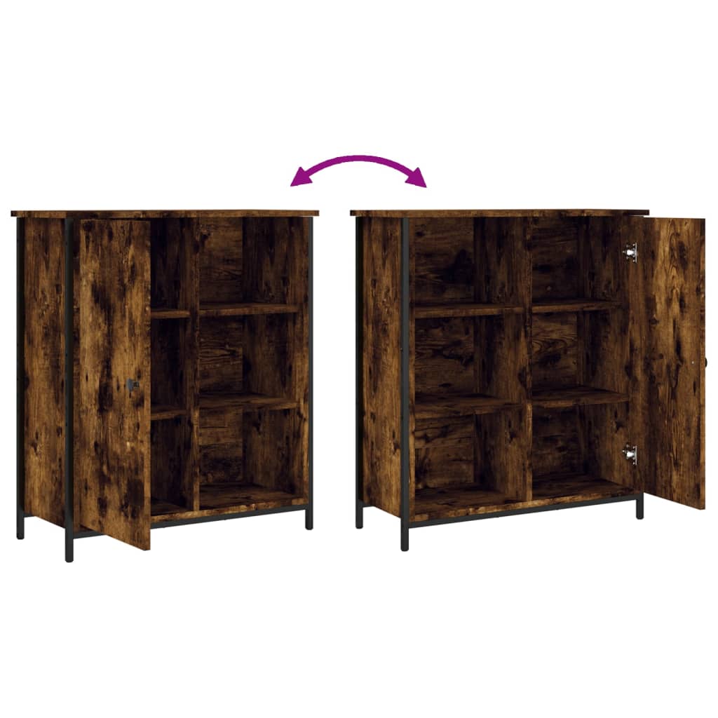 Komoda boja dimljenog hrasta 70 x 30 x 80 cm konstruirano drvo