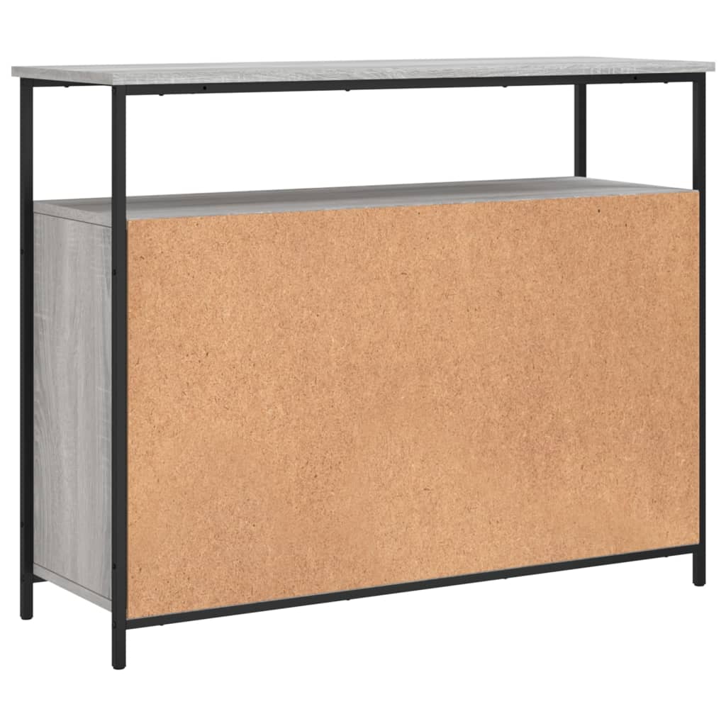 Komoda siva boja hrasta 100x35x80 cm od konstruiranog drva