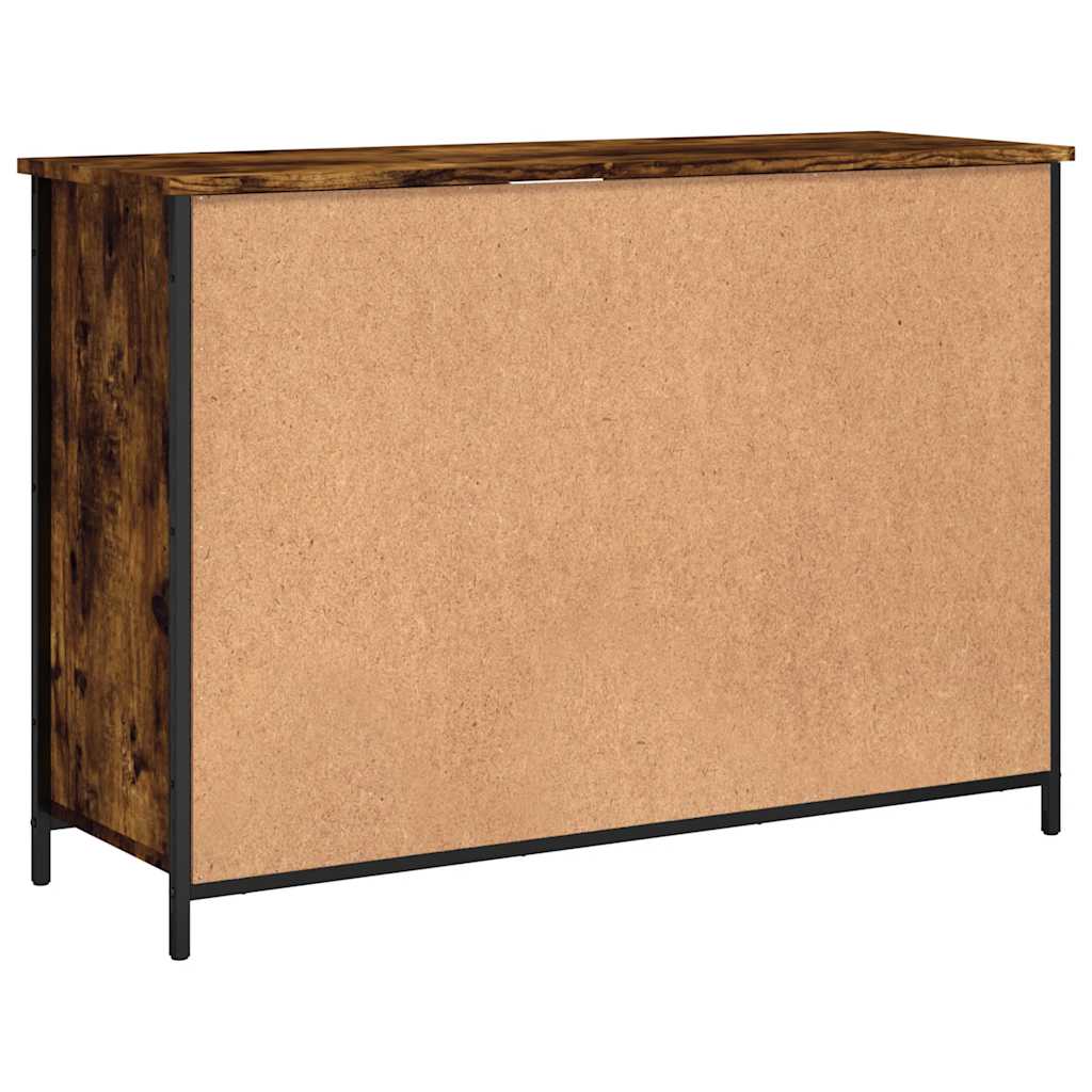 Komoda boja dimljenog hrasta 100 x 35 x 70 cm konstruirano drvo